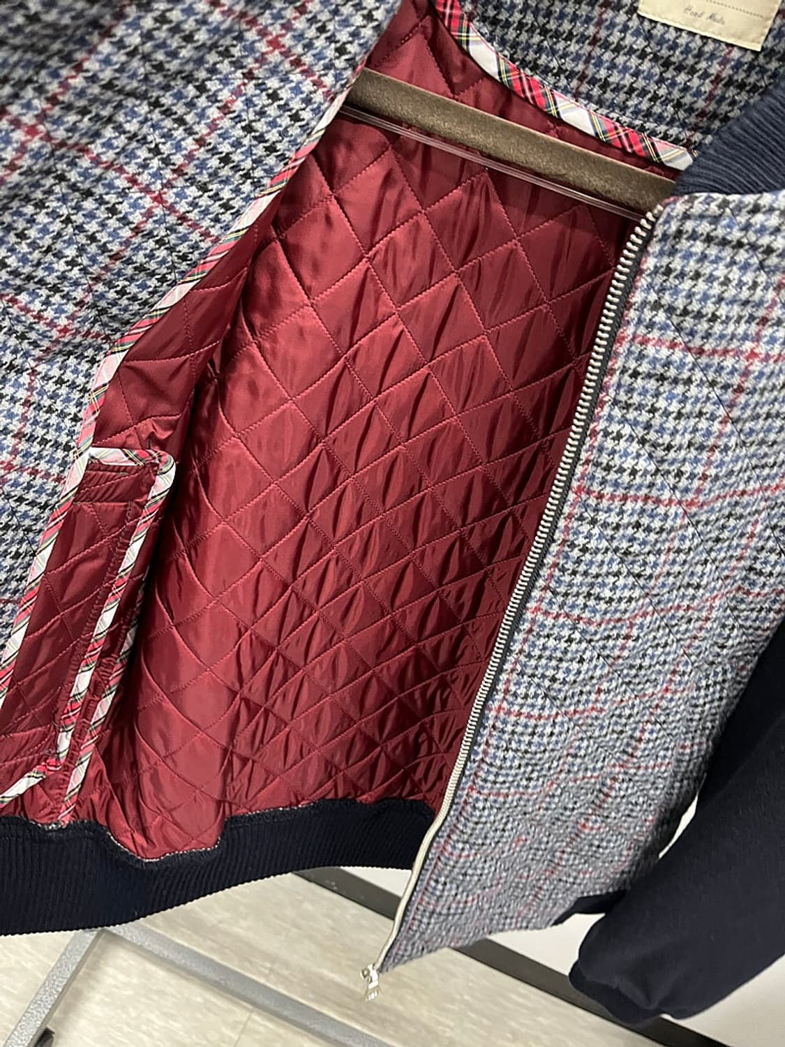 105) 비오비 이태리 누빔 블루종  상품이미지8