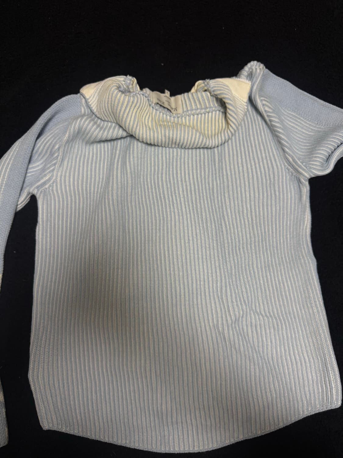 마뗑킴 슬리브 집업 가디건 스카이블루 상품이미지5