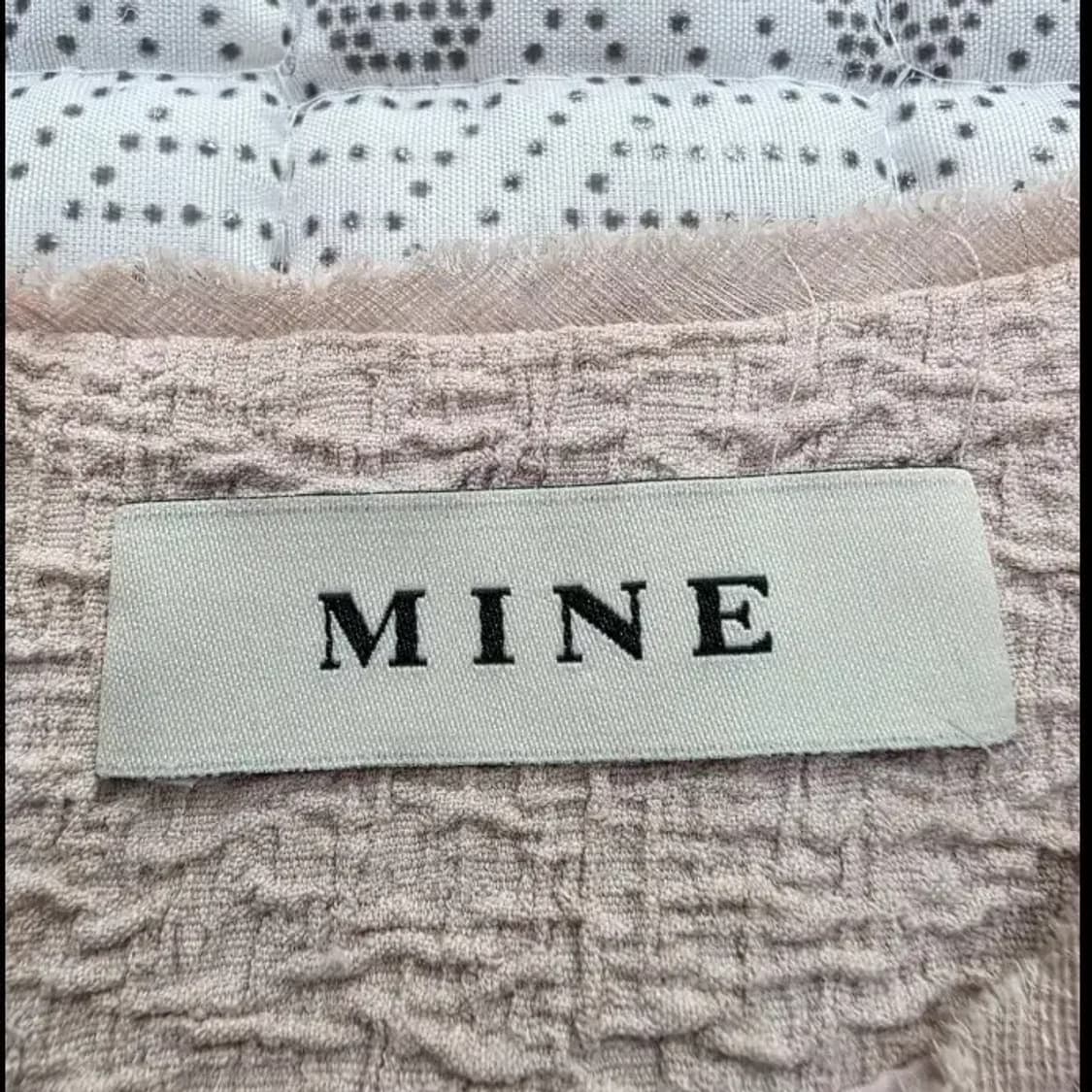 MINE 마인 연핑크 트위드 미니 원피스 ~55 상품이미지8