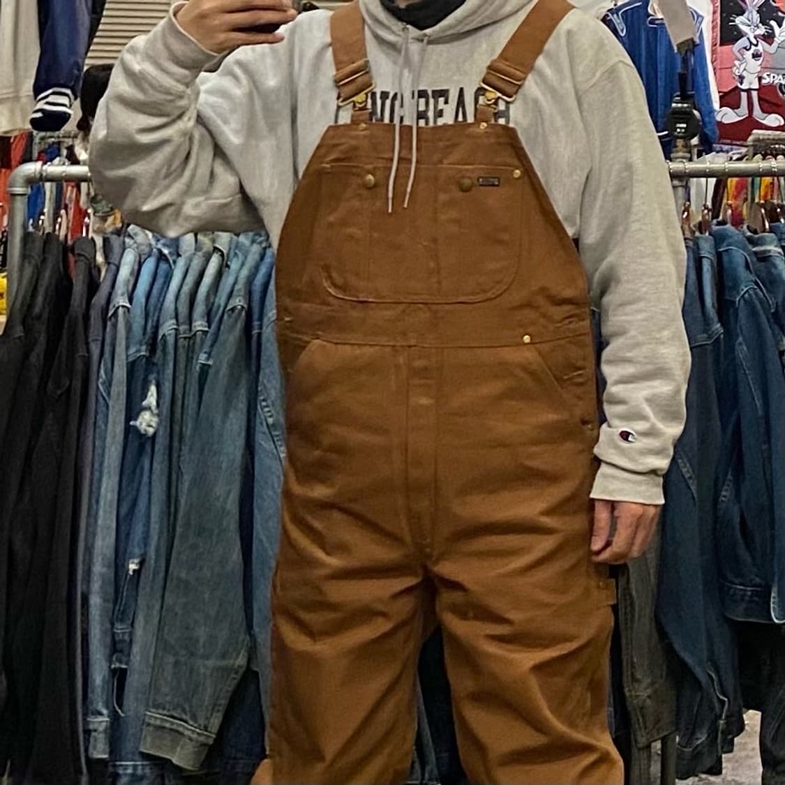 새상품 레어 90s USA KODIAK 워크 오버롤 상품이미지3