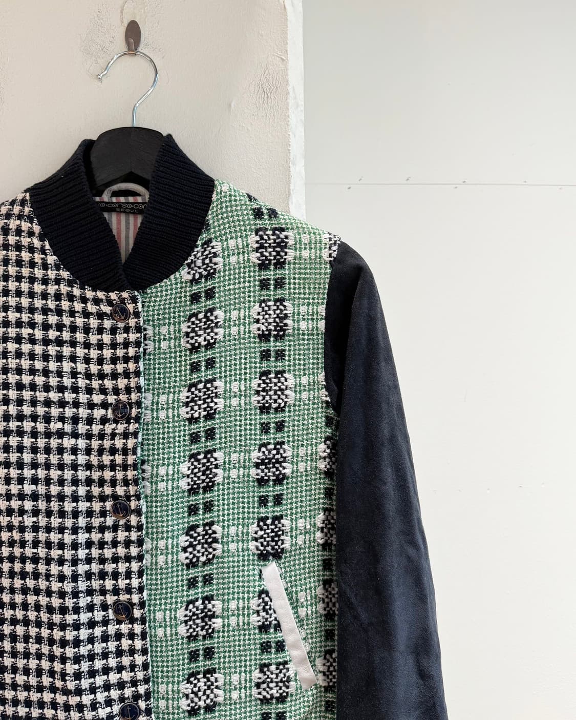 톰브라운 멀티컬러 트위드 블루종 자켓  상품이미지5