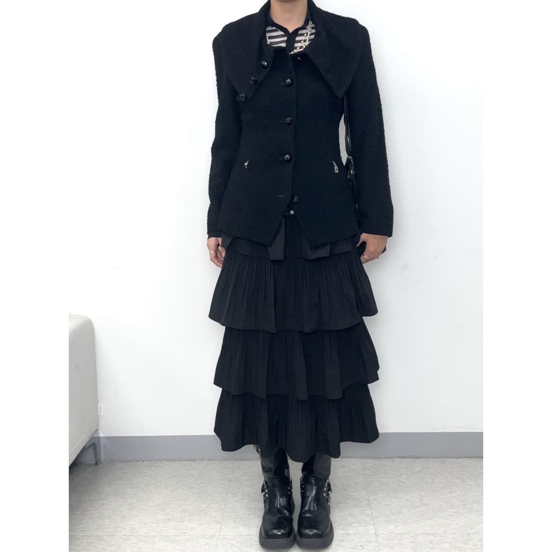 빈티지 블랙 울 자켓 상품이미지2