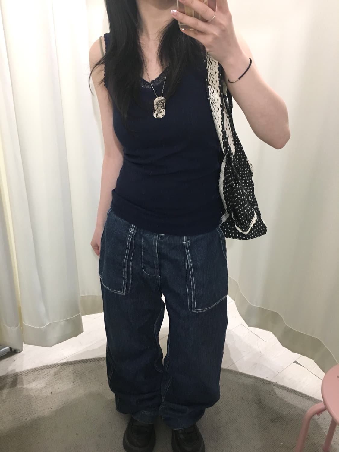 Vintage Stitch Wide Denim Pants 상품이미지5