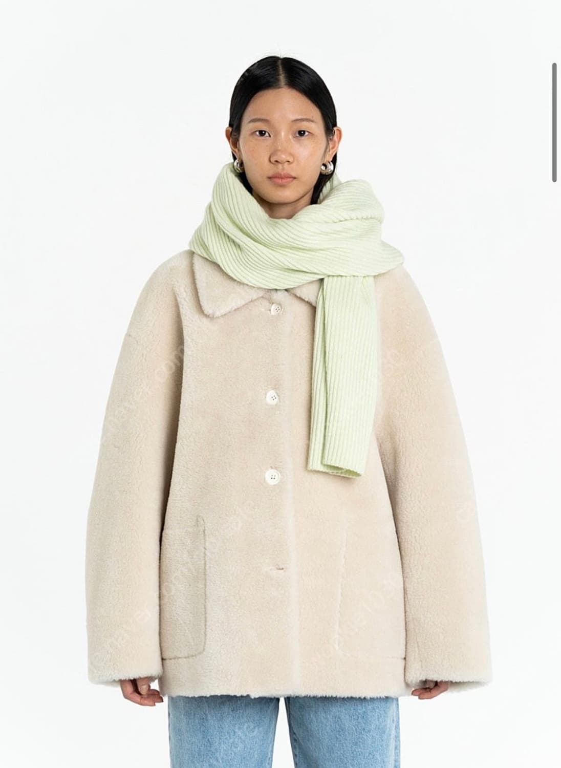 AMOMENTO 리버서블 시어링 코트 상품이미지1