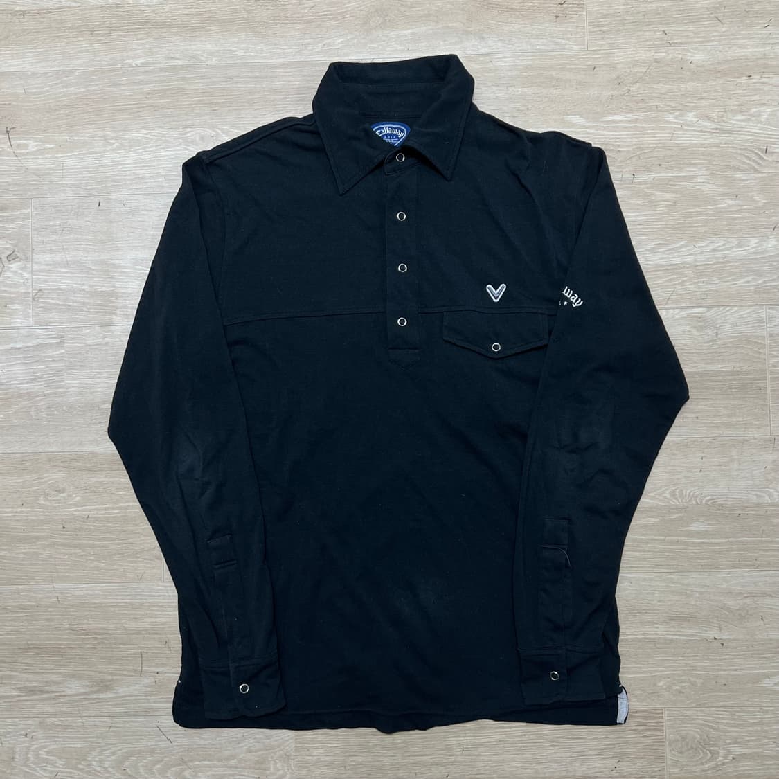 캘러웨이 여성 골프웨어 기능성 긴팔 카라티 [블랙] M/95 상품이미지1