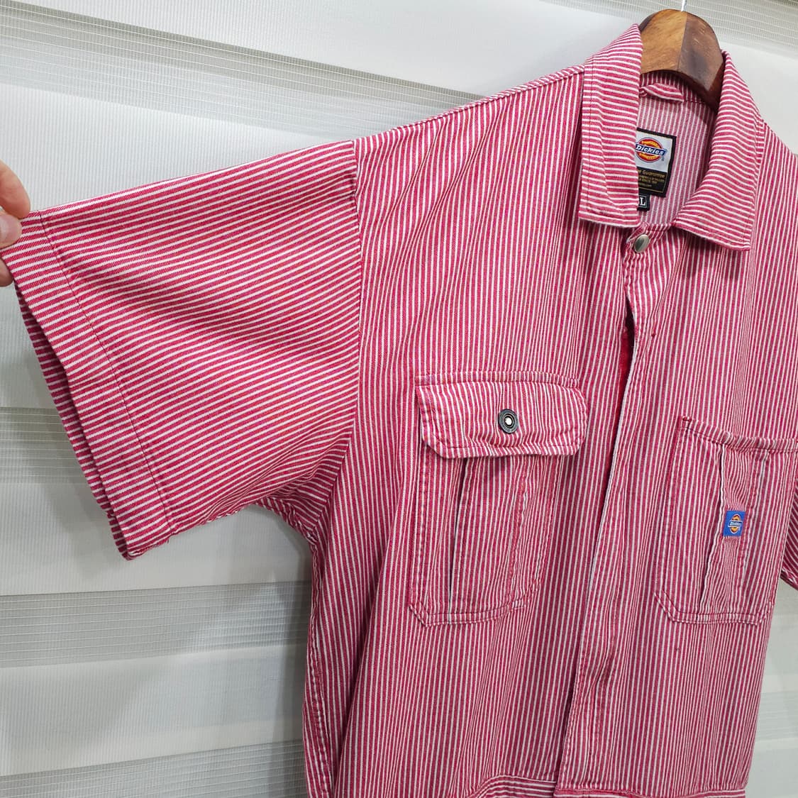 디키즈 스트라이프 점프수트- 실측확인 상품이미지6