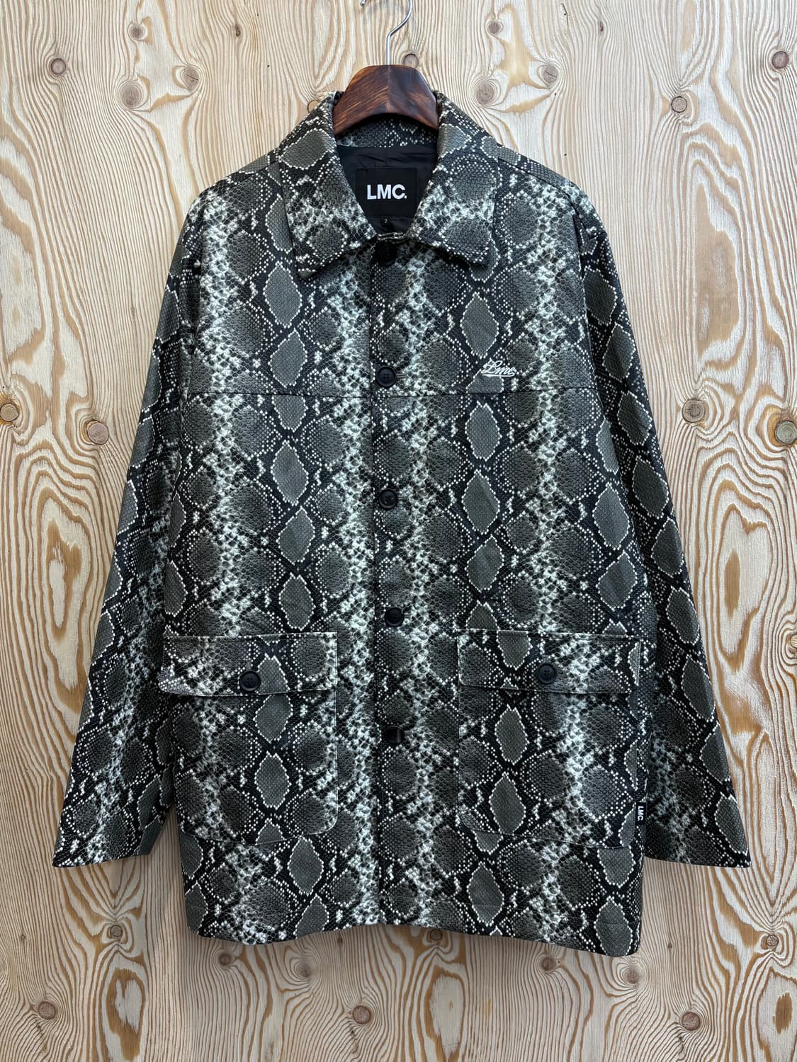 LMC 파이톤 가죽 카 코트 상품이미지1