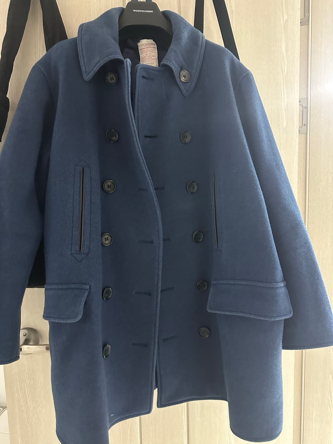 [L] 나이스네스 멕라간 피코트 인디고 블루 상품이미지2