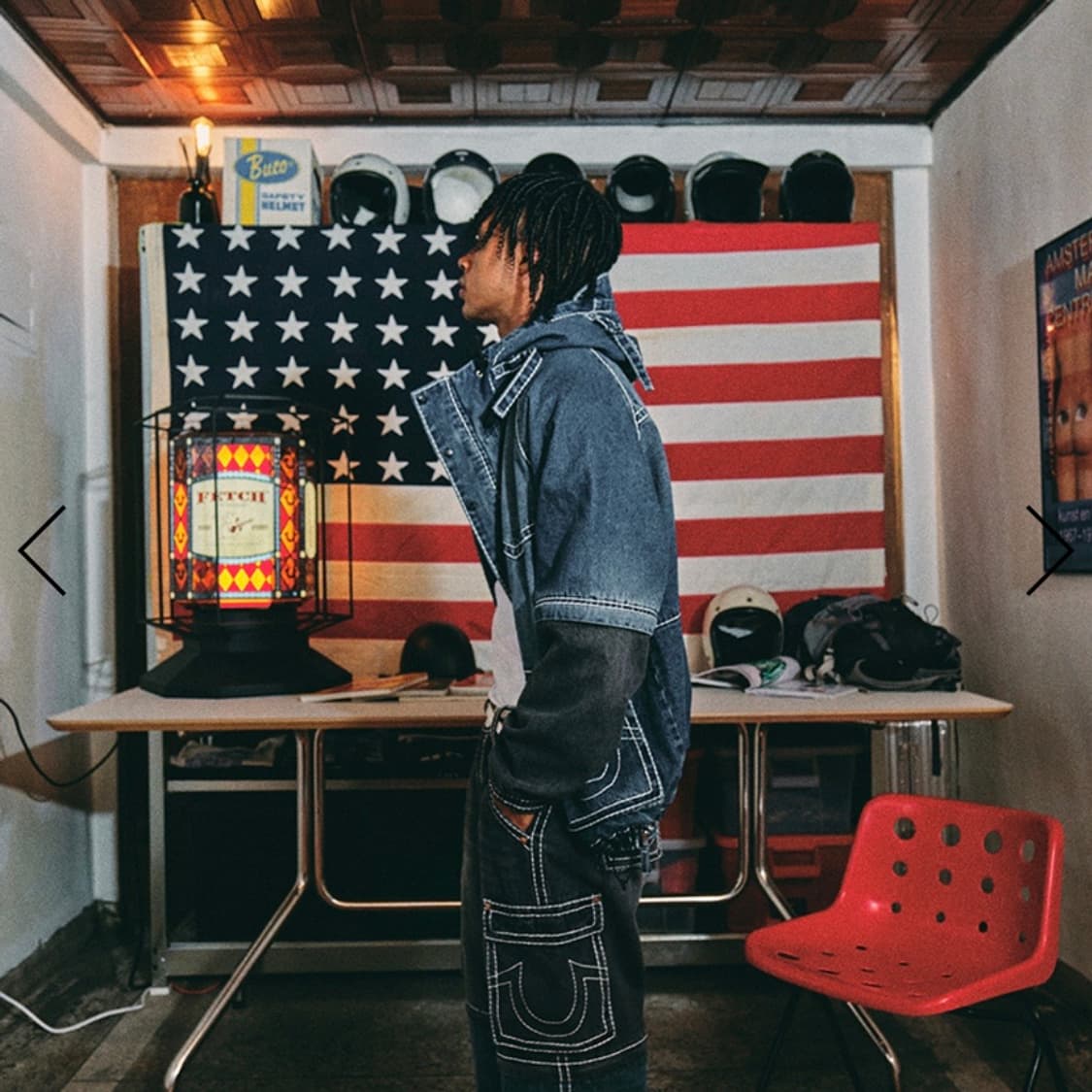 (새상품) 페치 x 트루릴리젼 two-way 데님 자켓 S 상품이미지6