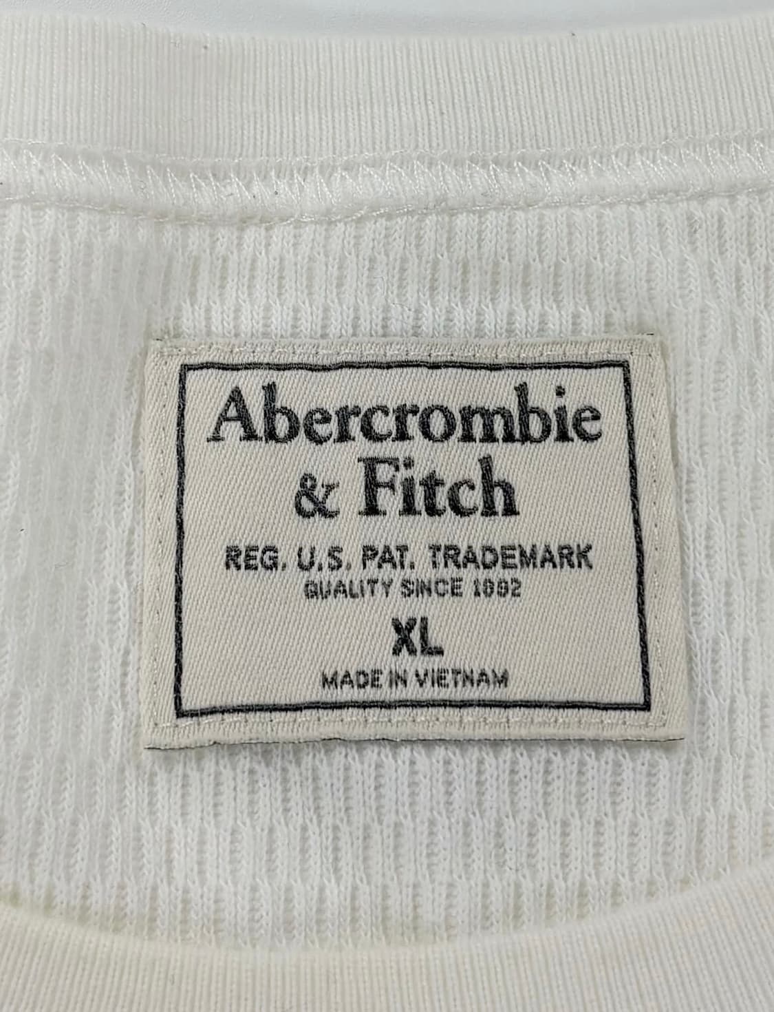 아베크롬비 크림 아이보리 와플 니트   상품이미지3