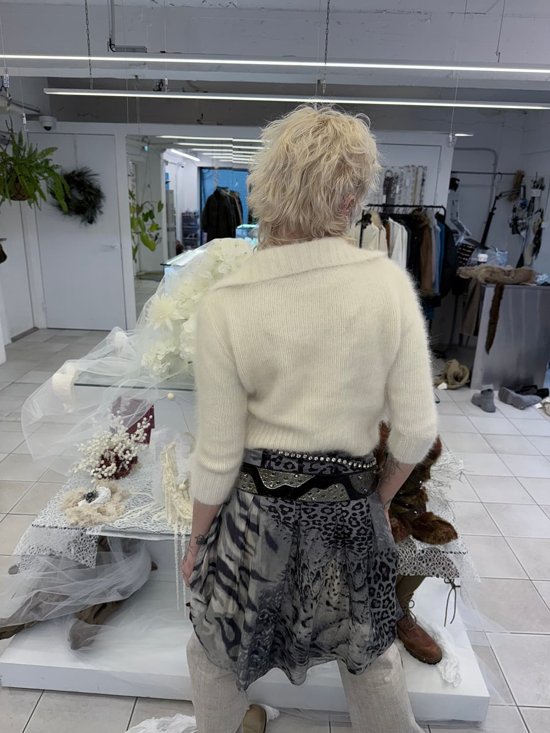 angora knit cardigan 상품이미지3