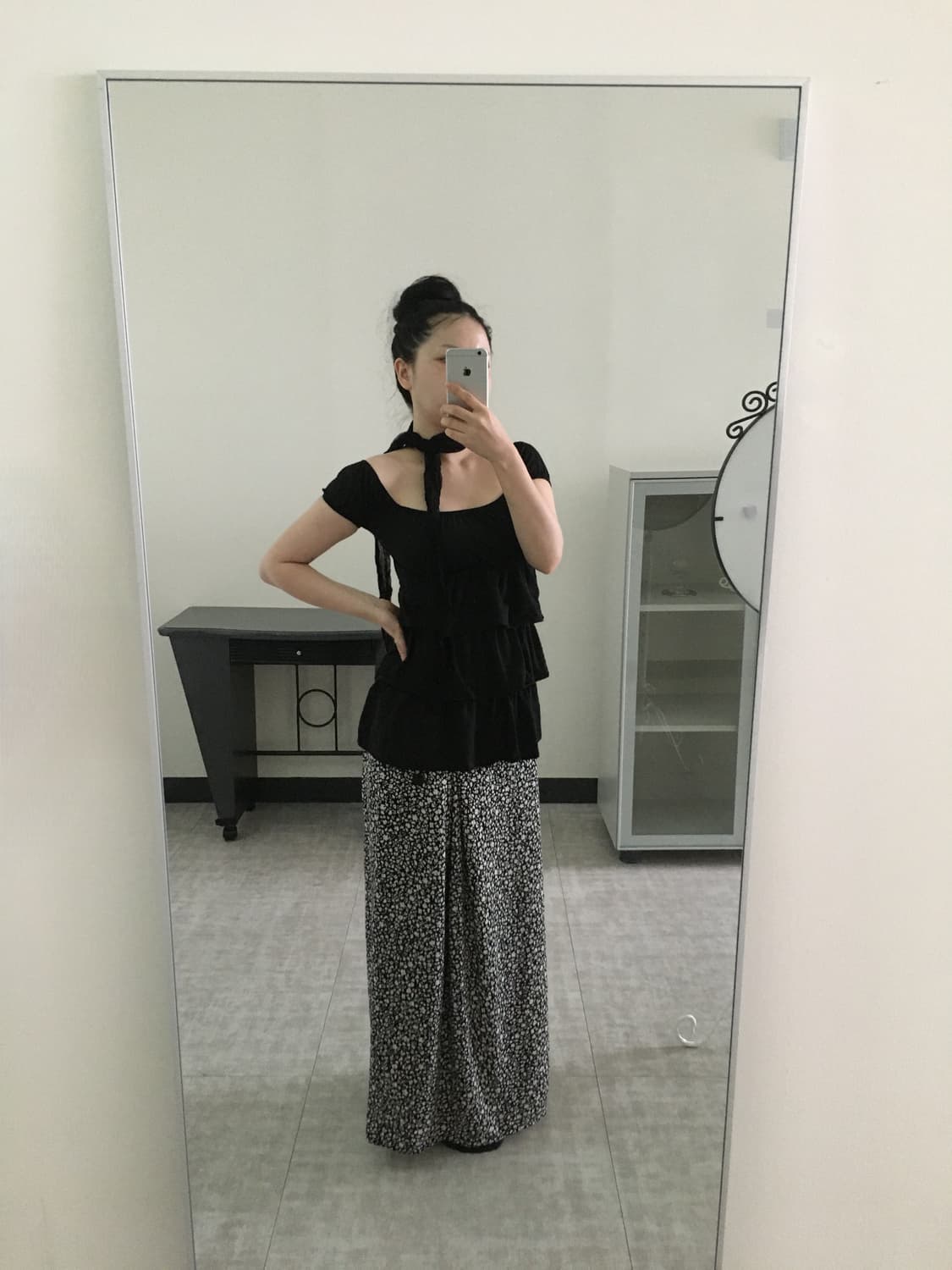 floral button maxi skirt 상품이미지3