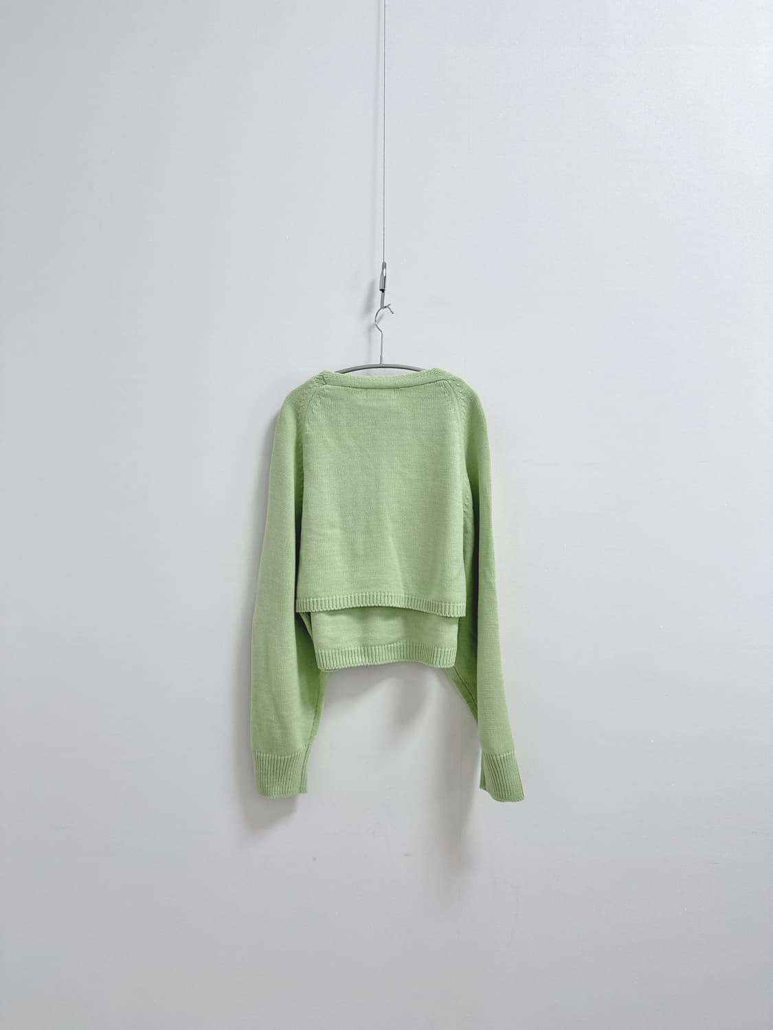 유어네임히어 볼레로 가디건 니트 슬리브리스 셋  상품이미지7