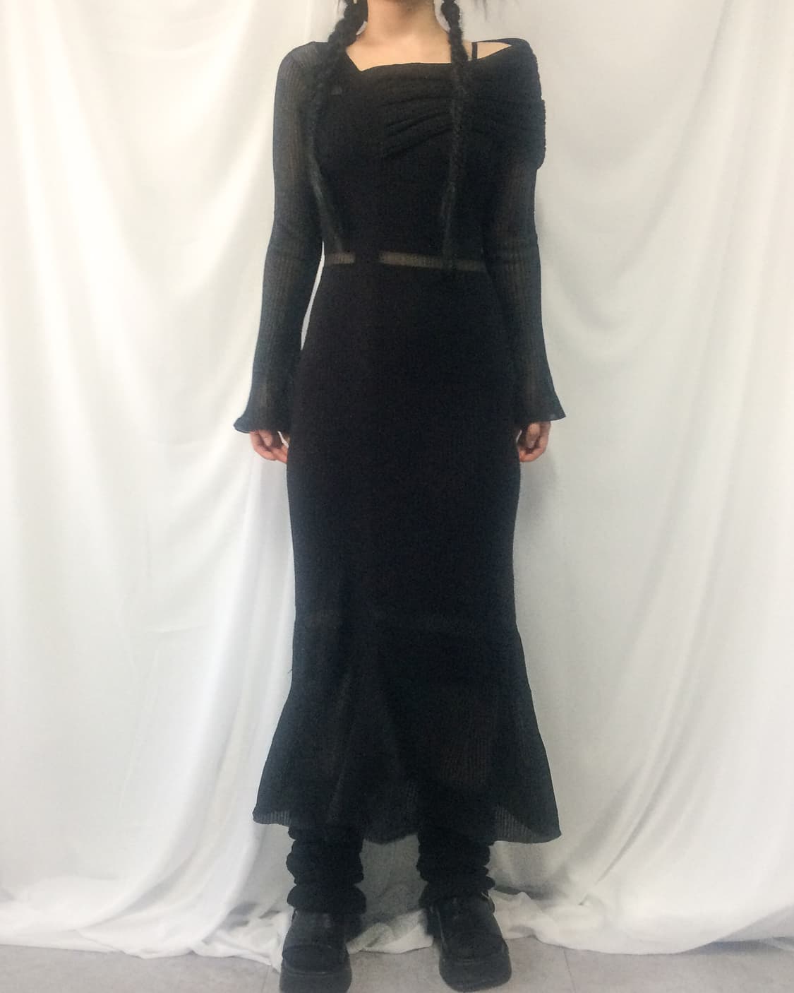 Line detail knit onepiece 상품이미지7