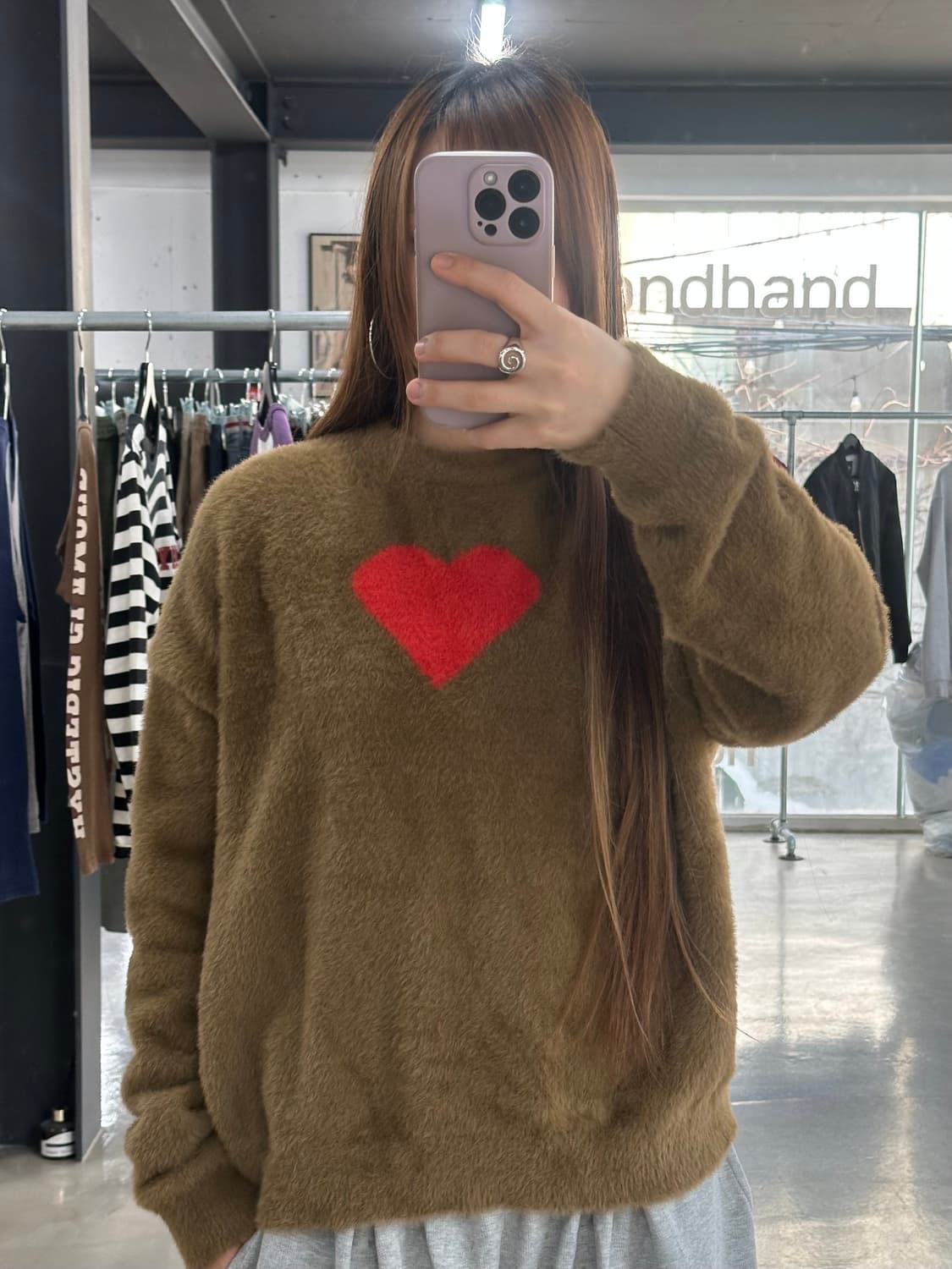 리바이스 하트 모헤어 니트 상품이미지1