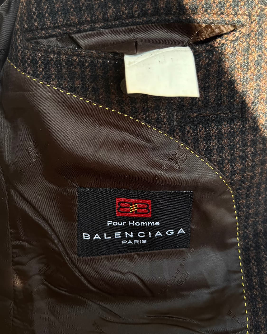 BALENCIAGA 90s brown check blazer 상품이미지9