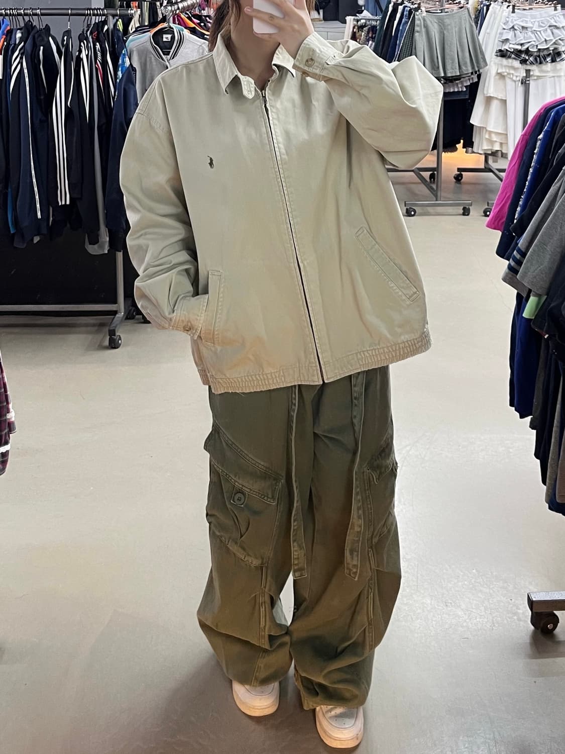 폴로 폴리쉘 베이지  자켓 상품이미지2