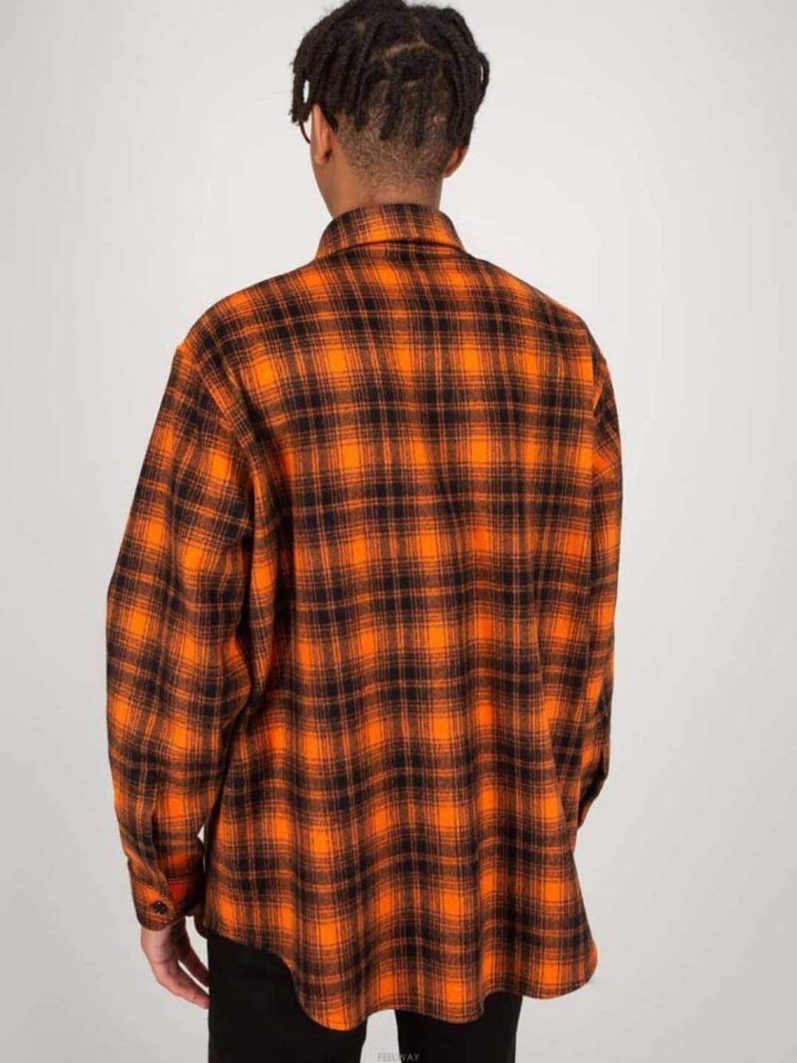 셀린느 루즈핏 울 플란넬 셔츠 40사이즈 상품이미지3