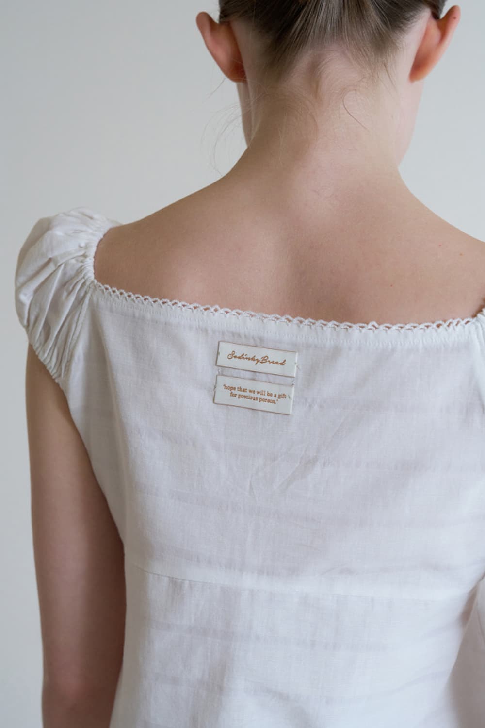 쏘딩키브레드 사라 블라우스(크림) 상품이미지4