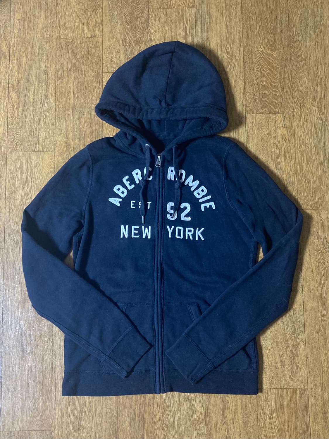 (핏대장템!!)아베크롬비 딱붙 후드집업 다크네이비 m 상품이미지1