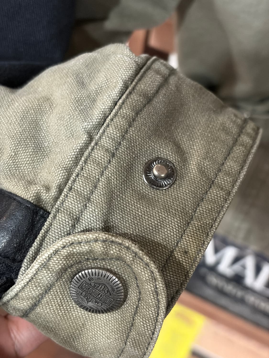 J51 할리데이비슨 투톤 캔버스 워크 자켓 상품이미지9