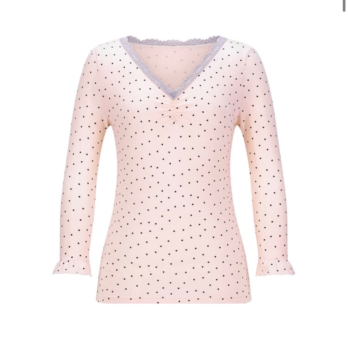 샵페어리 레이스 티 mini heart lace top 상품이미지1