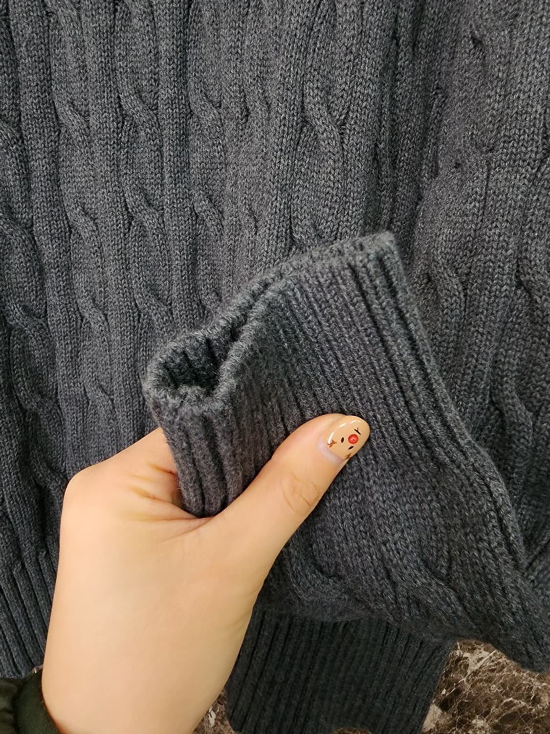 폴로 케이블니트 M 100  상품이미지2