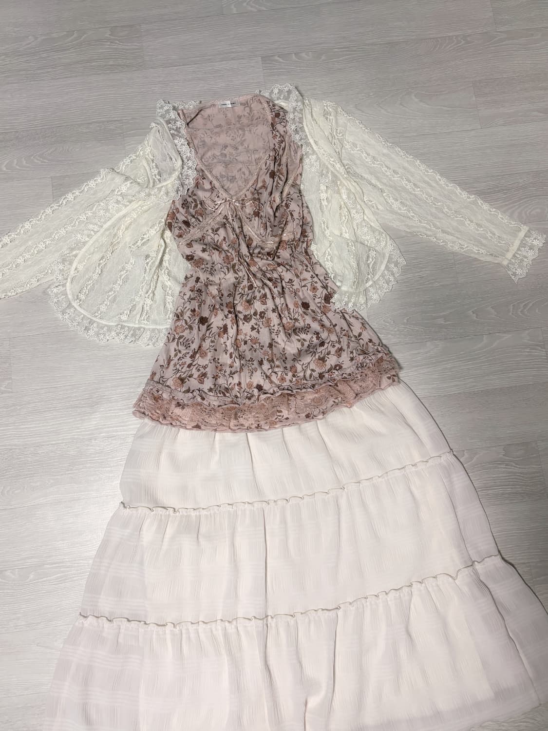 빈티지 세트 슬리브리스, 레이스 가디건 모리걸 페어리 오리엔탈 상품이미지1