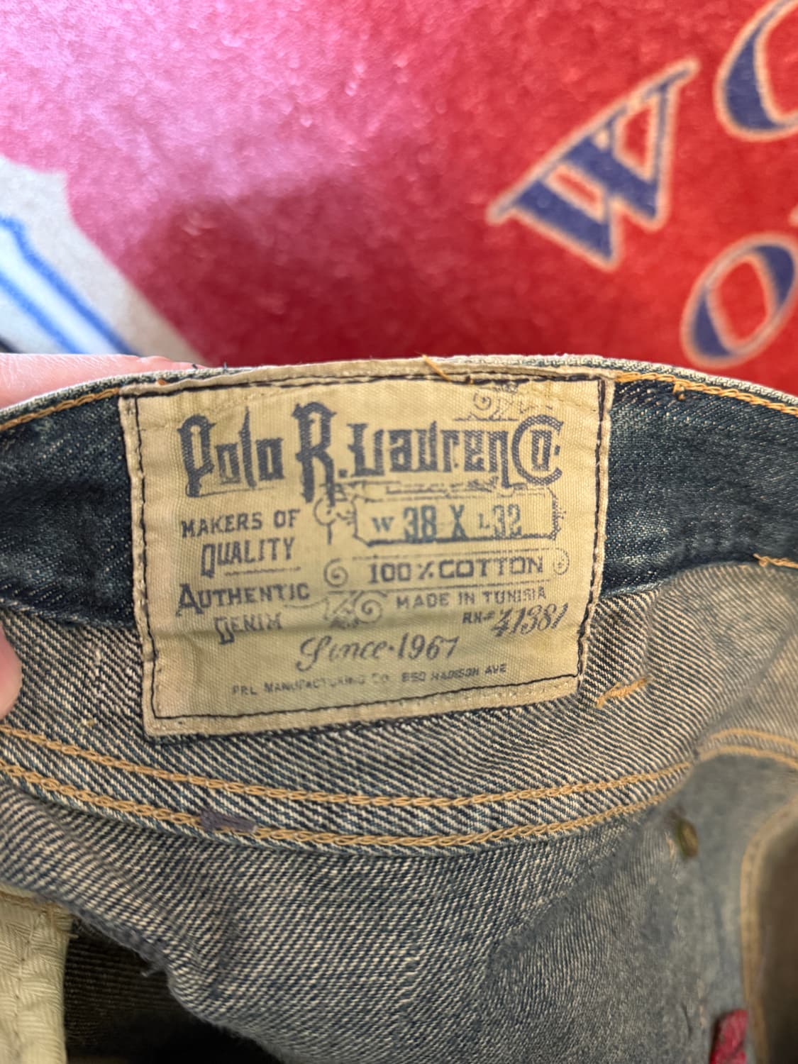 Polo Ralph Lauren 패치워크 데님 (38x32) 상품이미지5