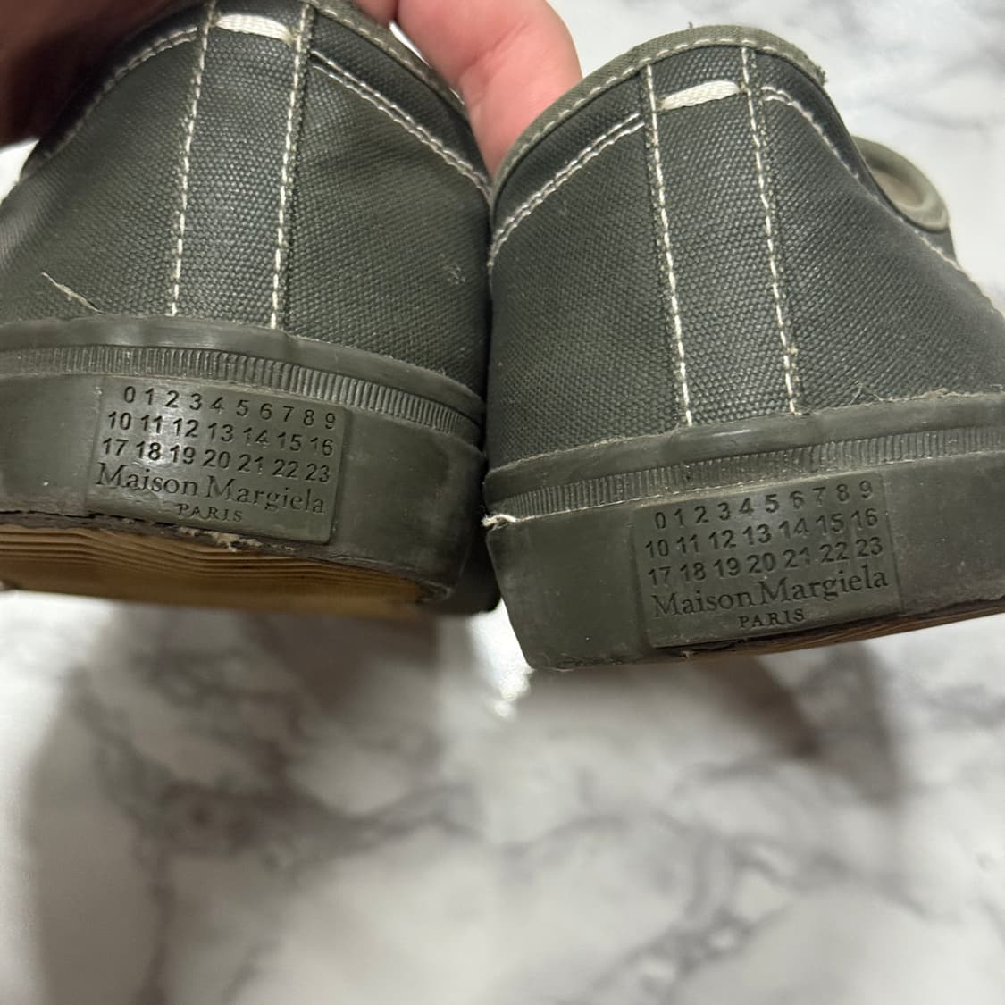 22 s/s 메종 마르지엘라 컨버스 타비 카키 그린 39 상품이미지3