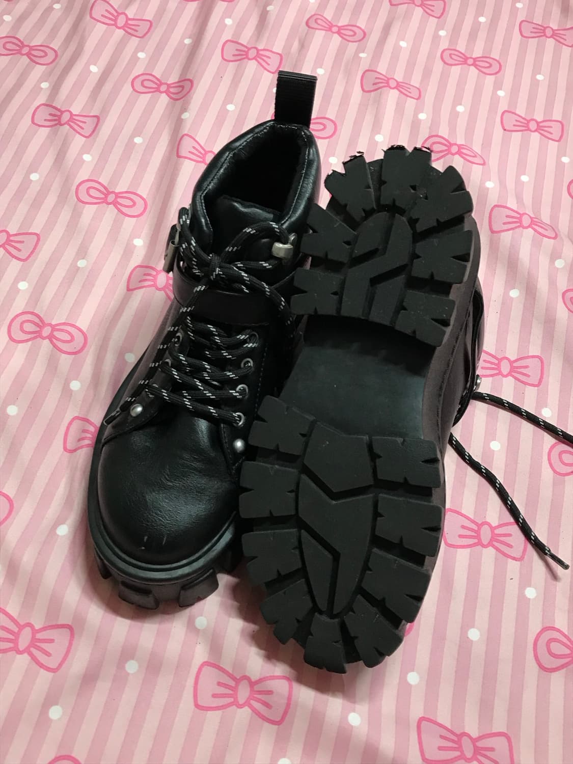 Moussy 스트랩 워커 통굽 고딕 펑크 부츠 상품이미지4
