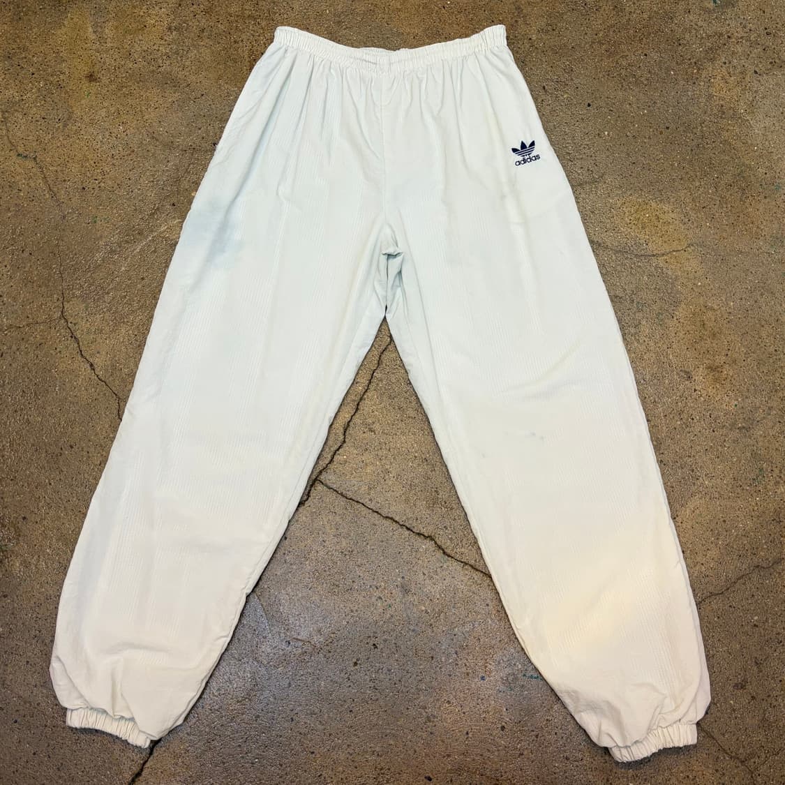 80s Made in USA 아디다스 츄리닝 트레이닝팬츠 바람막이 팬츠 상품이미지1
