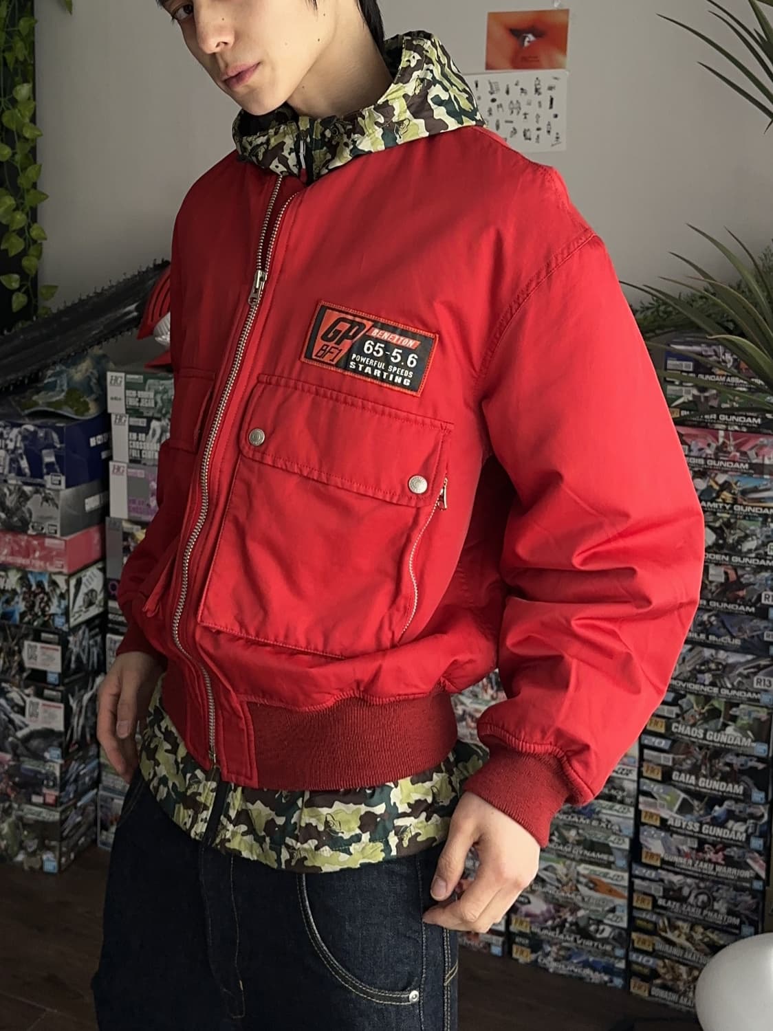 Benetton F1 레이싱 팀 워크 봄버 상품이미지1