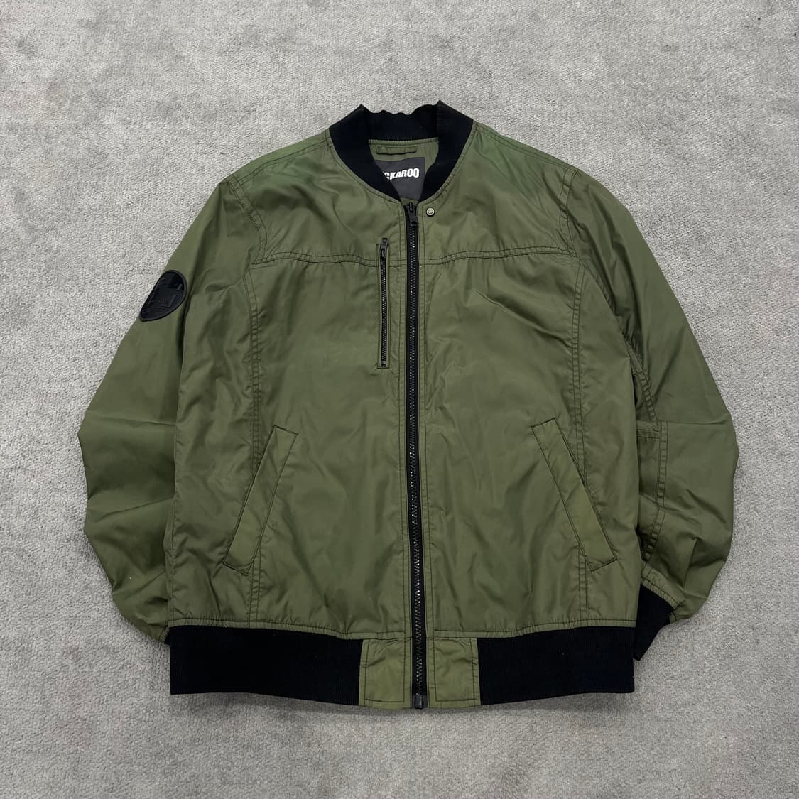 L 버커루 카키 봄버 자켓 상품이미지1