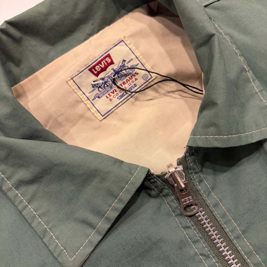 [S] 90s 리바이스 USA 리버시블 그린 베이지 자켓 B411 상품이미지7