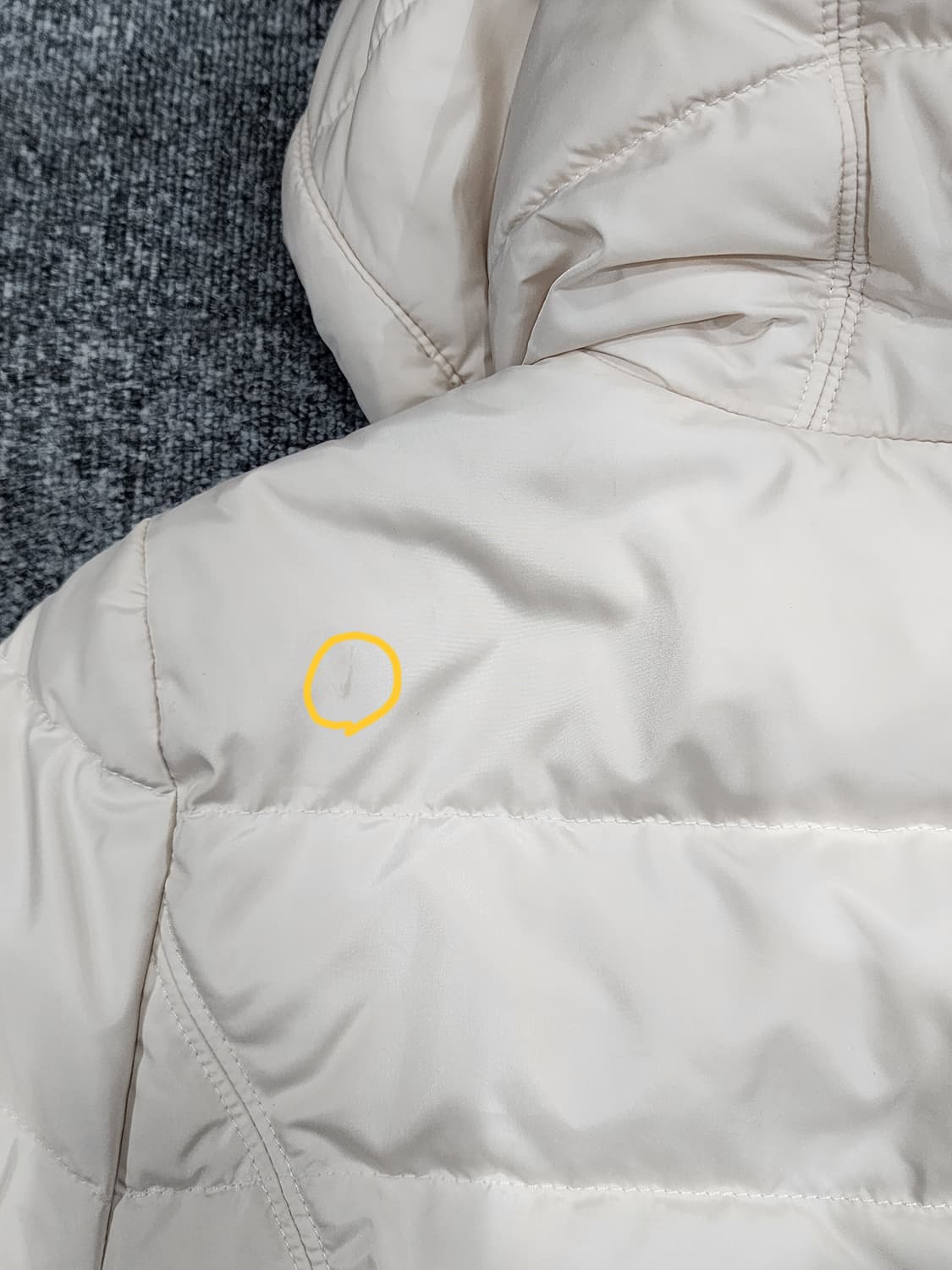 노스페이스 우먼 550필 구스 다운 푸퍼 후드패딩 S 상품이미지8