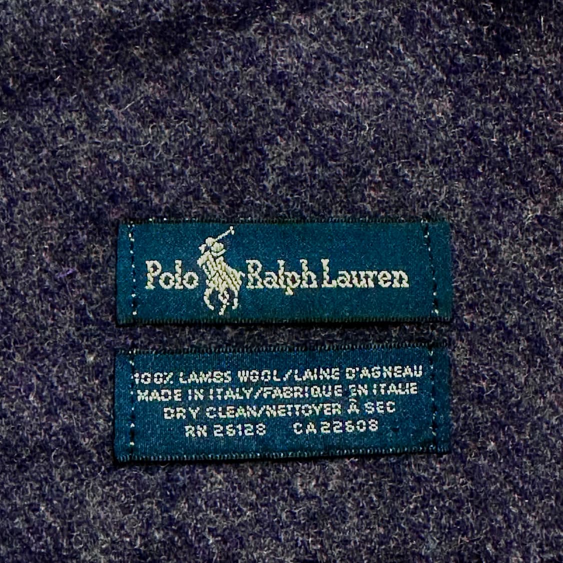 폴로 랄프로렌 램스 울 다크퍼플 머플러 목도리 상품이미지4