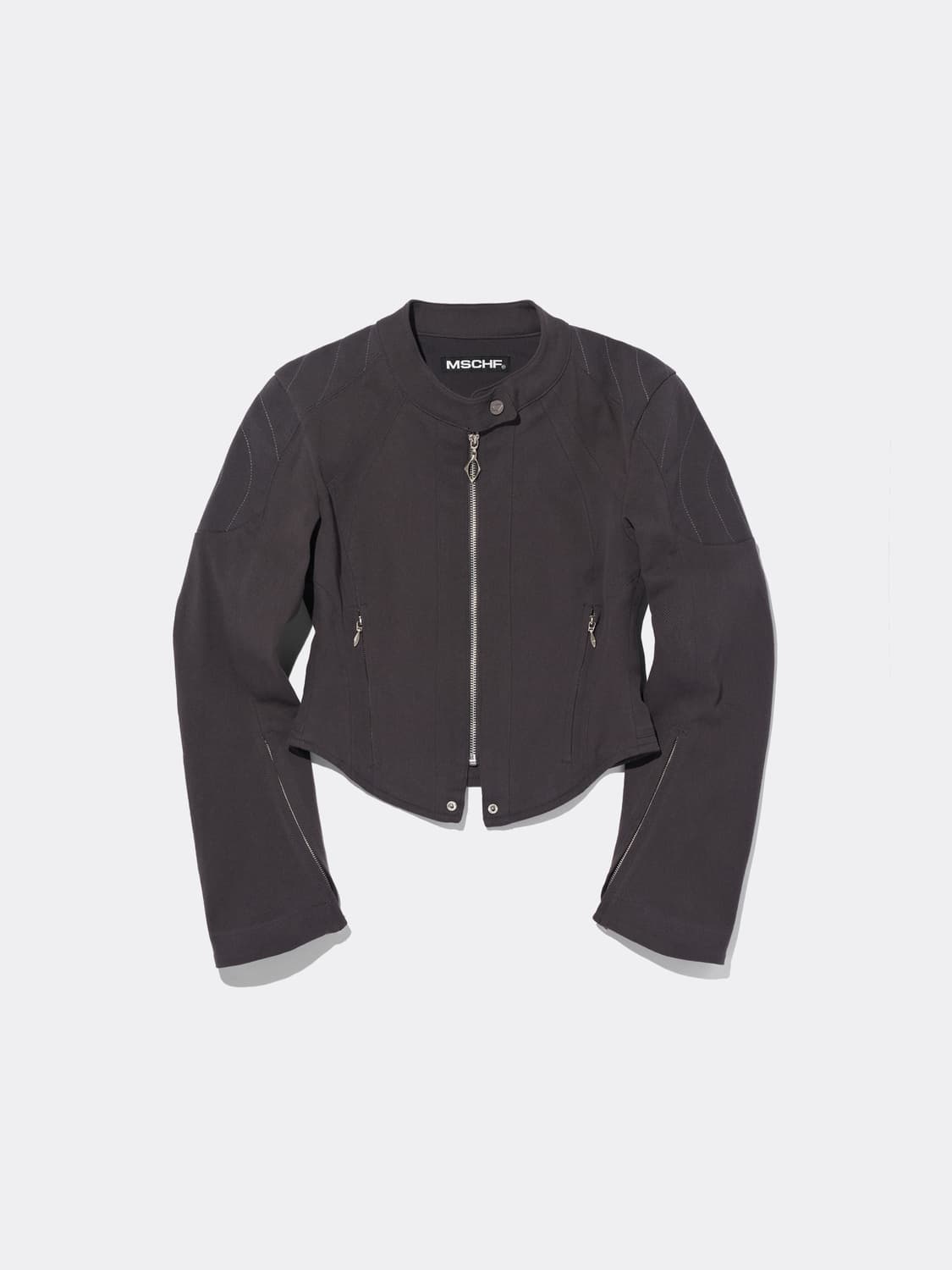 미스치프 바이커자켓 COTTON BIKER JACKET CHARCOAL 상품이미지1