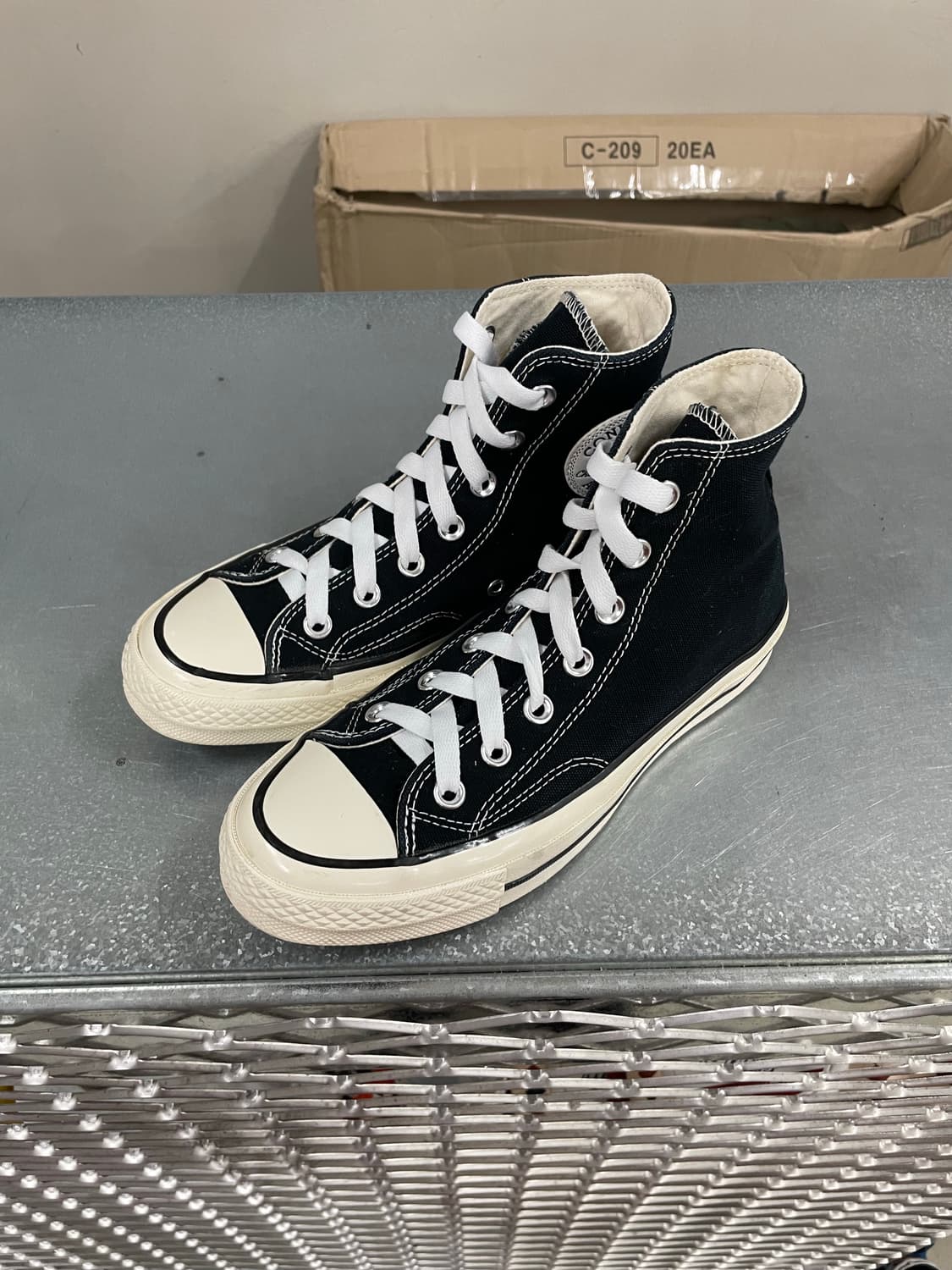 컨버스 척70 하이 블랙 235 상품이미지2