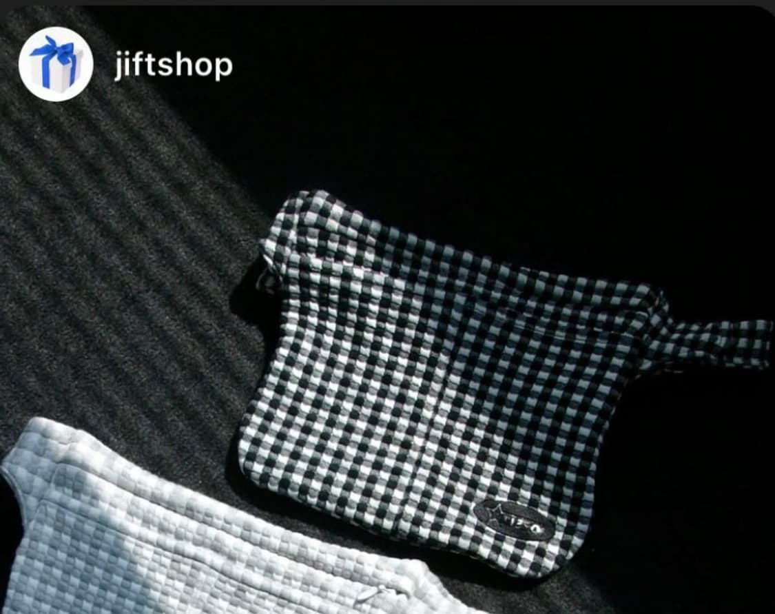 지초이 파르코 웨이스트백 벨트백 black/check 상품이미지2