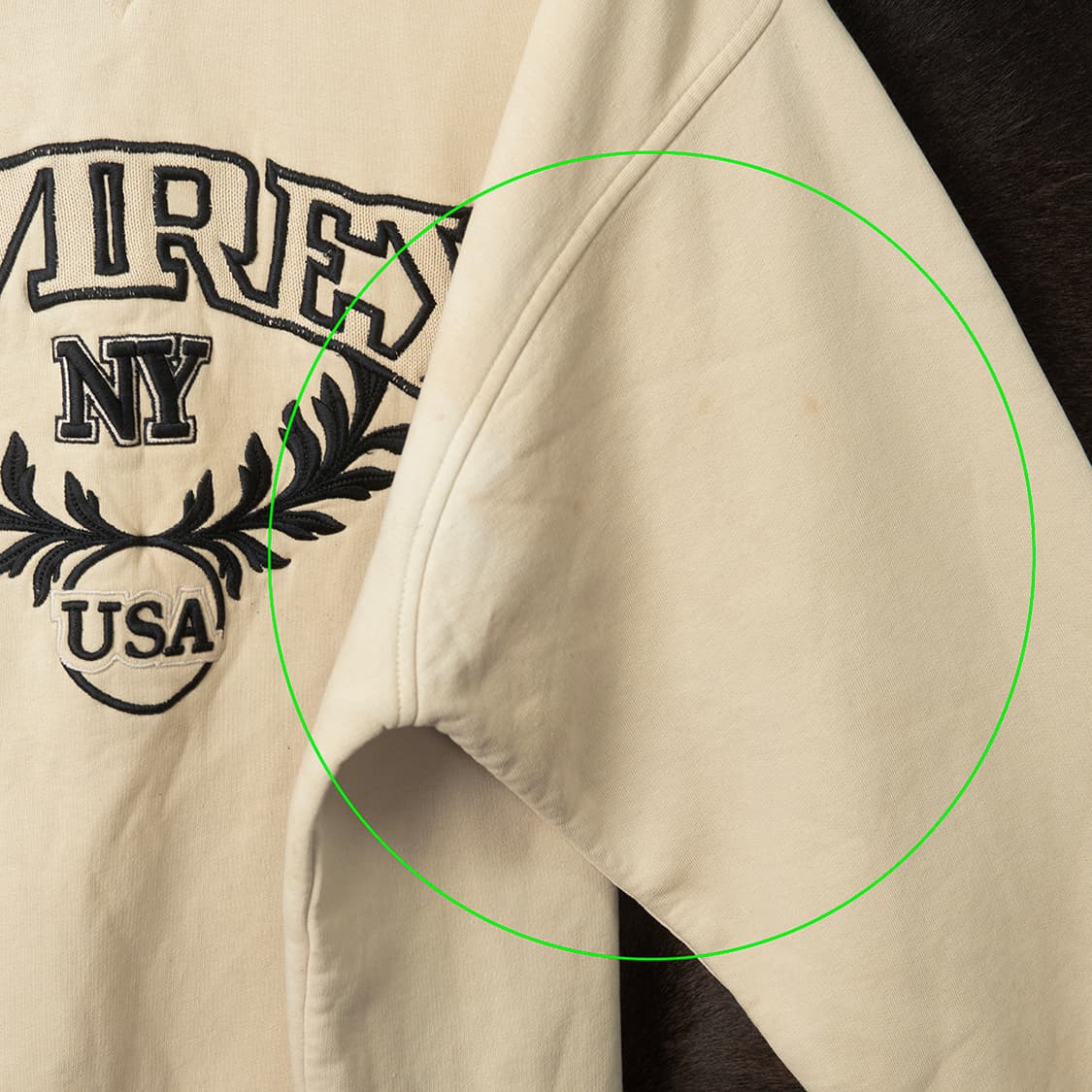 [120] 90s~ 아비렉스 자수 로고 스웻셔츠  상품이미지4