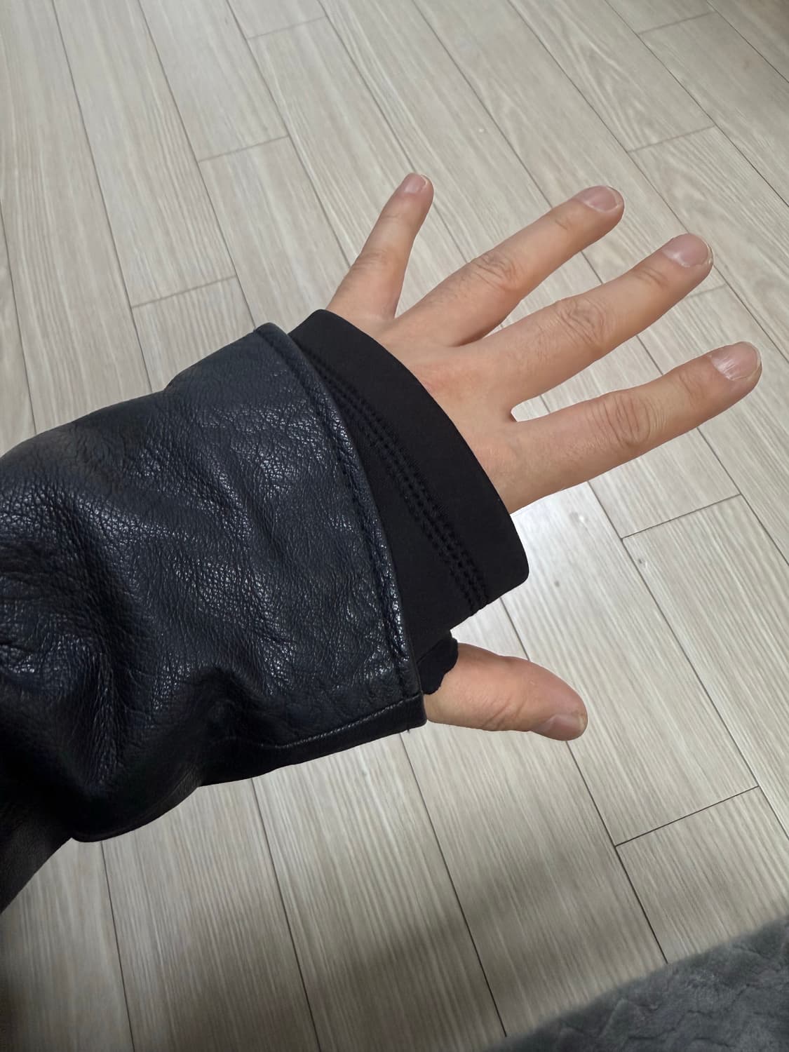 할리데이비슨 핸드커프스후드 후리스안감 고트스킨 바이커자켓 상품이미지6