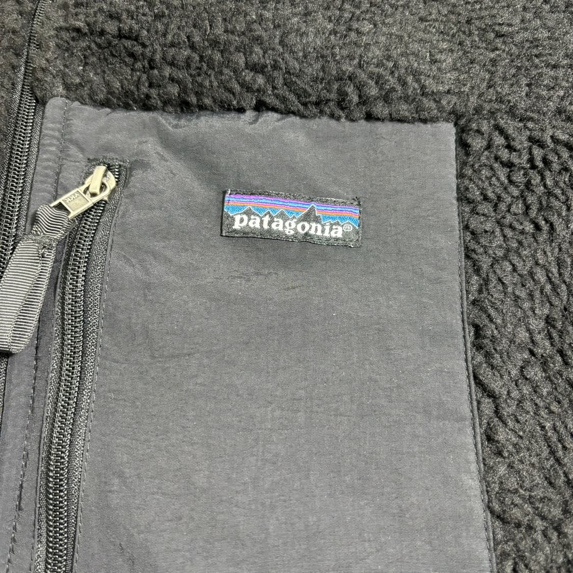 M-L 파타고니아 블랙 오버핏 후리스자켓 상품이미지3