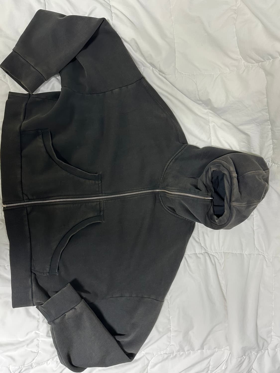 M) 엔타이어스튜디오 풀집업 워시드블랙 상품이미지5