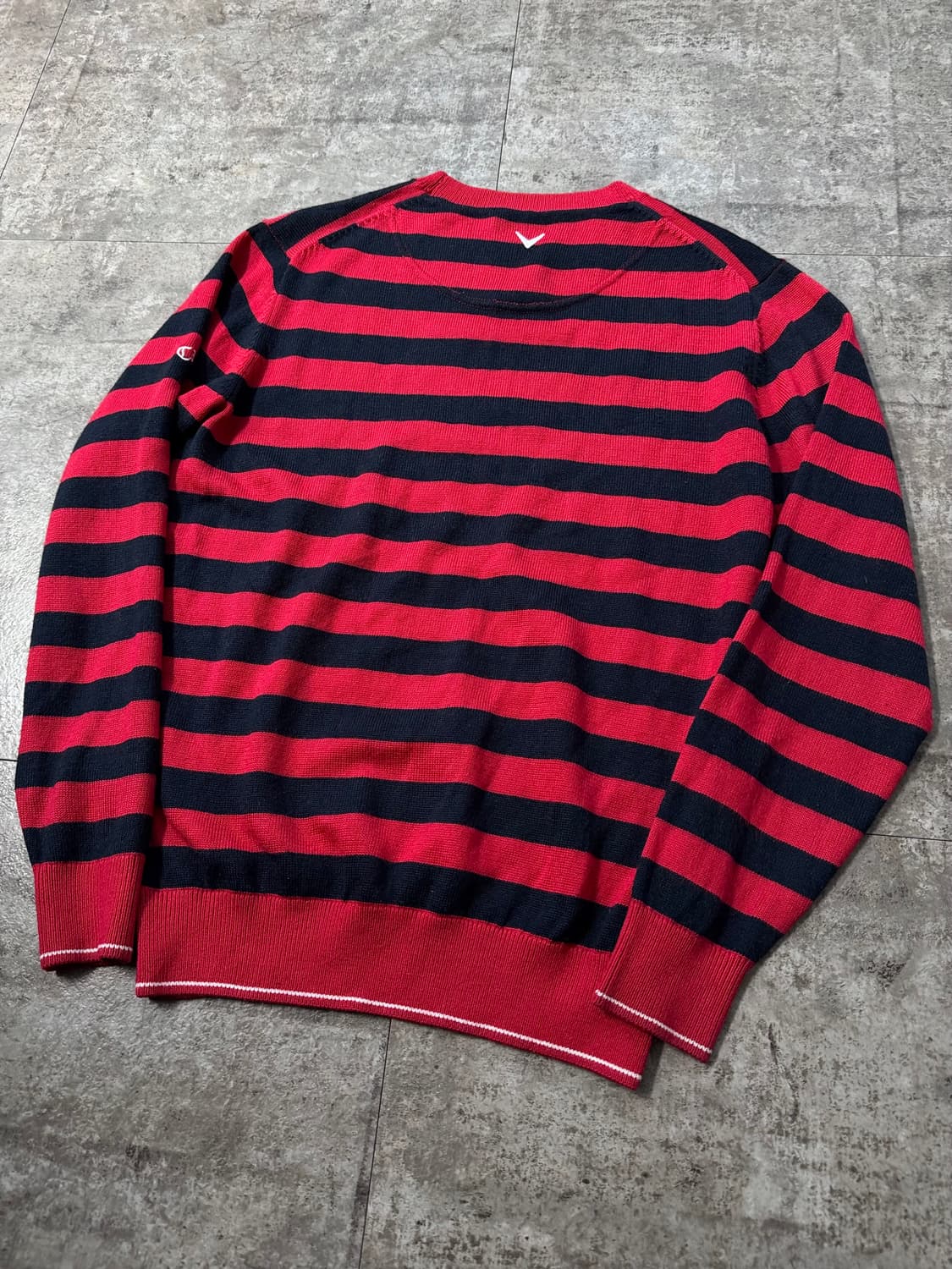 캘러웨이 다람쥐 스트라이프 패턴 울 블렌디드 니트 상품이미지5