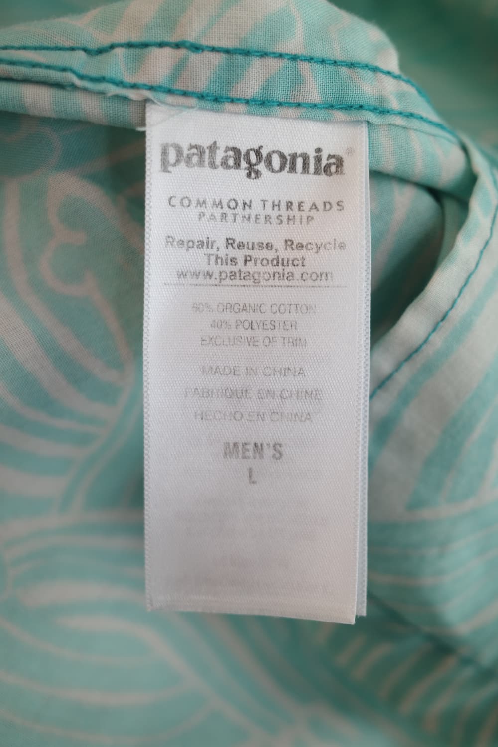 Patagonia 파타고니아 오가닉코튼 패턴셔츠 상품이미지5