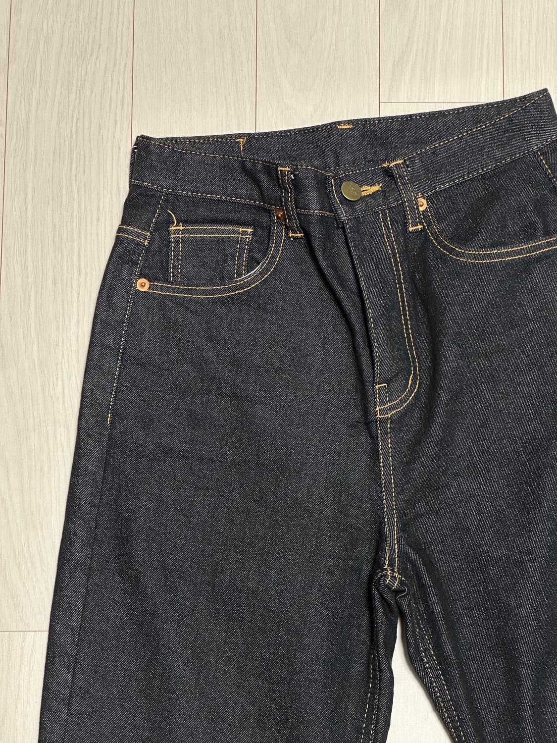 라룸 티코생지데님 S 블랙 논페이드 상품이미지8