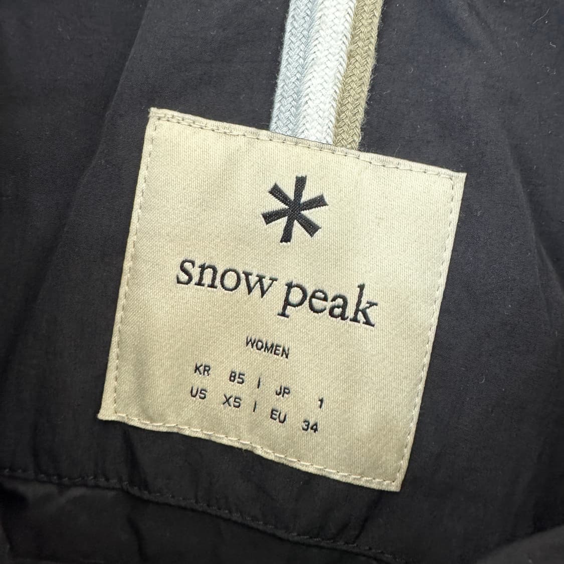 여성용 S 스노우피크 어패럴 블랙 퀼팅 패딩 자켓  상품이미지5