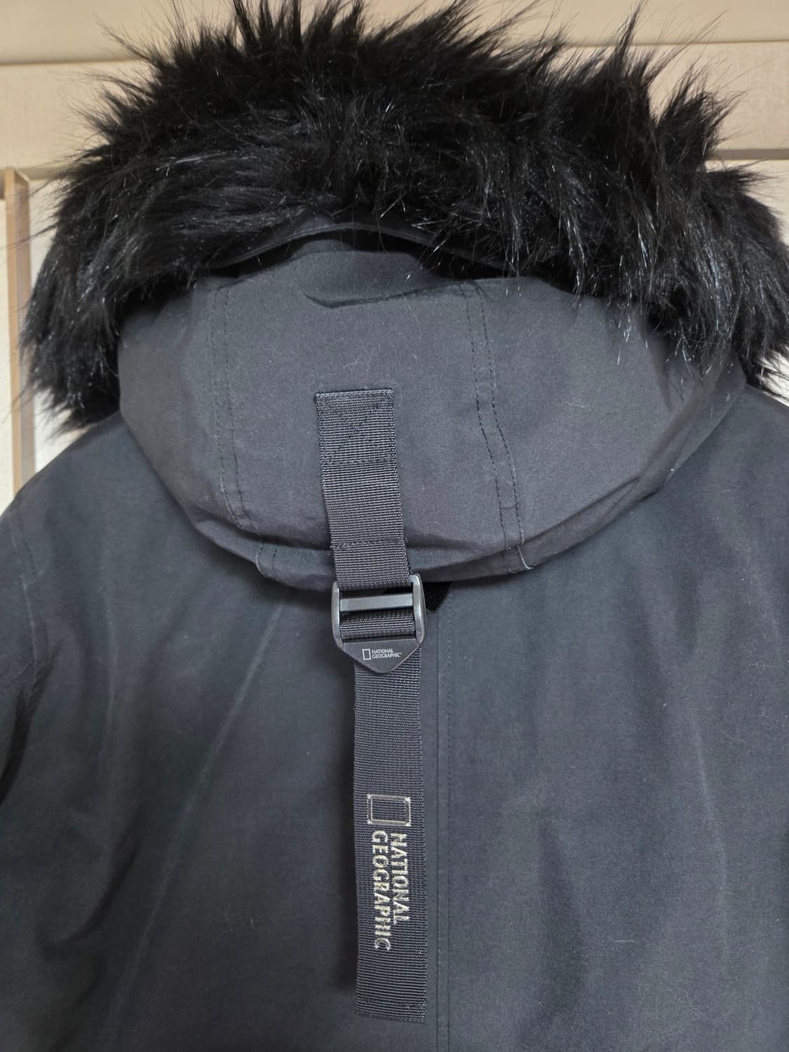 내셔널지오그래픽 블랙 덕다운 패딩 점퍼100 상품이미지6