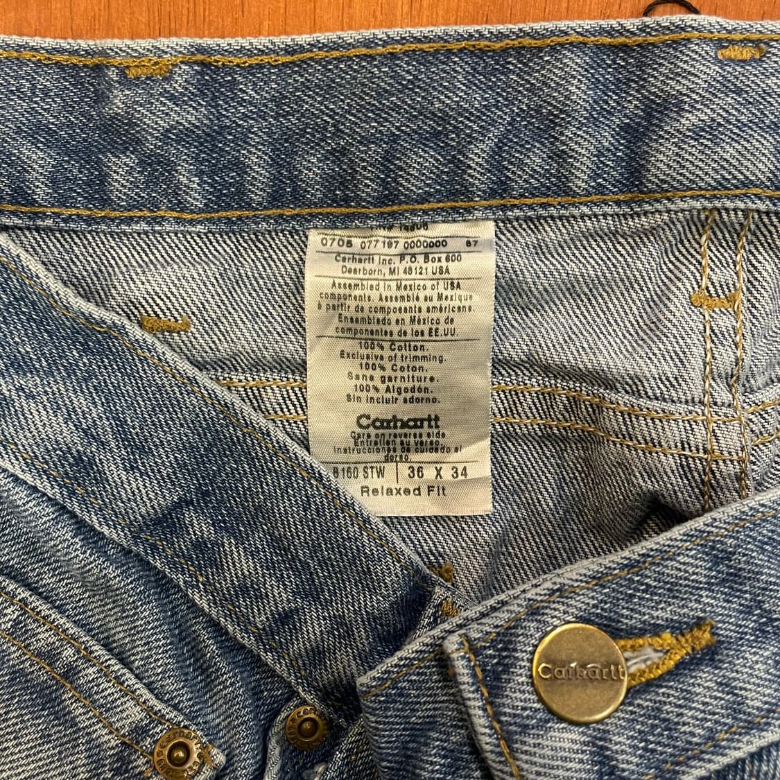 (36) Carhartt 칼하트 데님 쇼츠 반바지 상품이미지8